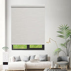 Zshine Motorized Blackout Window Blinds Customize Width (23-95 Inches) Remote Control Wireless and Rechargeable Roller Shades Blinds for Windows, Home, Office, Hotel, Club, Restaurant(82141F)