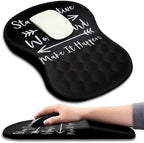 KUOSGM Mouse Pad Wrist Support, Ergonomic Mouse Pad with Massage Dot, Comfortable Computer Mouse Pad for Laptop, Wrist Rest Pain Relief Mousepad with Non-Slip PU Base for Office & Home, 12 x 8 in