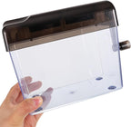 ifundom Manual Paper Shredder Small Desktop Handheld Wear-Resistant Shredder for Home Office Use A6 Size Gray