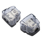 2Way Power Distribution Block 4AWG / 8AWG in 8 AWG Out Car Amplifier Audio Amp Splitter 2PCS