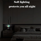 FSHVQKD Seaside Town Night Light,Plug Into Wall Decor for Stairway,Hallway,Kitchen,Dusk to Dawn Sensor Nightlights for Boys/Girls/Women/Men Room Gifts