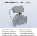 SmallRig Adjustable Camera Monitor Mount for ARRI-Style (Upgrade), 360° Swivel and 180° Tilt Monitor Holder Anti-Twist Support 5” and 7” Field Monitor