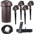 VOLT OHM 4.1 Outdoor Audio System with 4 Satellite Speakers, Subwoofer & Bluetooth Amplifier, Provides Coverage Up to 1300 Square Feet