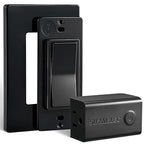 SURAIELEC Remote Control Outlet, Wireless Light Switch, Decorator Rocker Wall Switch, 15 AMP, 100ft RF Range, No Wiring No WiFi, for Plug in Pendant Light, Lamp, Small Electrical Appliance, Black