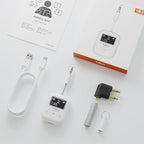 1Mii Airplane Bluetooth 5.3 Transmitter for All Headphones - Bluetooth Adapter for TV - Dual Connection - aptX Low Latency - Flying Travel, Wireless Audio Aux for MP3,Game,PC-White