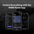 WiiM Amp Ultra with Voice Remote 2 | 100W Streaming Amplifier with Premium ESS ES9039Q2M DAC & Dual TI TPA3255 Amps | Built-in RoomFit EQ & Touchscreen | HDMI ARC, Optical, RCA Inputs | Silver