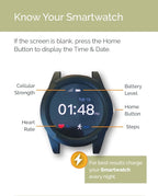 Connected Caregiver Safety+ 4G Medical Alert System for Seniors: Smart Watch, Fall Detection, 24/7 Monitor, WiFi Locate, SOS Button, Small, Lightweight, (Call to Activate)
