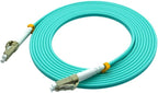 Jeirdus 1Meter 3ft LC to LC Duplex 50/125 10G OM3 Multi-Mode Fiber Optic Cable Jumper Optical Patch Cord LC-LC