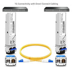 OPSTRAN 1000BASE-LX/LH SFP Optical Transceiver Module Compatible with Mikrotik S-31DLC20D 1G SFP 1310nm 20km DDM Duplex LC SMF 4 Pack