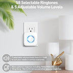 Door Chime, Satisure Wireless Door Open Contact Sensor Alarm Chime with 600 FT Range 58 Chimes 5 Volume Levels LED Indicators (1 Receivers & 2 Sensors)