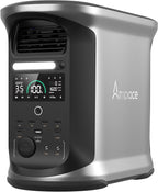AMPACE Andes 1500 Power Station 2400W(Surge 3600W) Solar Generator, 1462Wh Solar Power Station, 1800W A-Boost Fast Charging, APP Control, Emergency Power for Home, Camping, Outdoor Battery Backup