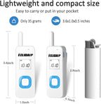 ELIDAIP T-M1 Super Mini Walkie Talkies with Earpieces for Adults, Portable Two Way Radios, Rechargeable Walkie Talkies for Skiing, Hiking, Outdoor Sport, Restaurants,Hospital,Supermarket,White 2 Pack