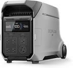 EF ECOFLOW DELTA Pro 3 Portable Power Station, 4096Wh LFP Battery, Expandable to 48kWh, 120/240V 4000W AC Output, Solar Generator for Home Use, Camping Accessories, Emergencies, Power Outages, RVs