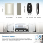 TOPENS HLR01 HomeLink Compatible Universal Receiver with Remote Control Transmitter for Automatic Swing Sliding Gate Opener Garage Door Opener, Security Gate Operator Accessory