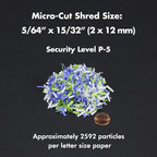 Aurora AU1060MA Professional Grade 10-Sheet High Security Micro-Cut Paper and Credit Card Shredder/ 60 Minutes/Security Level P-5, White, AU1060MA 10-Sheet High Security Microcut
