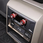 for Hummer EV Accessories Rear Air Conditioner Switch Button Knob Cover,Climate Control Knob Aluminum A/C Decal Trim Rings for Hummer EV SUV Truck 2024 2025+ (Mecha Model Red)
