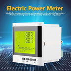 Three-phase Multifunctional Digital Energy Meter, High Accuracy Voltage Current Display, Programmable Electric Power Meter Digital LED Ammeter Voltmeter