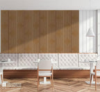 From Plain To Beautiful In Hours 9004 Depth Tier PVC 12 in x 12 in Peel and Stick Wall Panels (Covers / 10 sq.ft), Brown Candy, 10 Piece