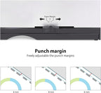 MAKEASY Binding Machine, 21-Hole, 450 Sheets, Comb Binding Machines with 1 Box Comb Bindings Spines, Comb Binder for Letter Size, A4, A5 Paper