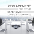 Skywin Bluetooth Conference Speaker with Microphone, 3 Pack Portable Wireless Speaker for Office Desk, Computer, and Laptop, Bluetooth Microphone for Conference Room, and PC, Smart Speakerphone