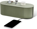 RAMFIYN Cable Management Box Large Cable Organizer Box for Power Strips, Surge Protectors, Chargers, Adapters, TV Computer Wires Cable Hider Organizer Box with Cable Ties，Wire Ties - Green