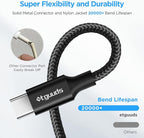 etguuds USB A to USB C Cable 6ft, 2-Pack, 3A Fast Charging Type C Charger Cord for iPhone 17 16 15 Pro Max 16e 17 Air, Samsung Galaxy S25 S24 S23 S22 S21 S20 A17 A16 A56 A55 Flip Fold, Black