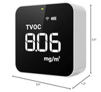 Temtop Smart Air Quality Monitor Indoor Home Air Testing for AQI, PM2.5, Formaldehyde and VOCs with WiFi Connection and Remote Monitoring via App,M10i