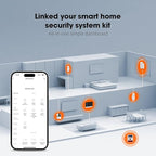 LWOHSI Home Security Alarm System,Wireless 4G/WiFi Home Security Systems with Door/Window Sensor,Tuya APP Alerts,24/7 Professional Monitoring,Work with Alexa and Google,DIY Customized Installation