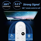 New Voice Remote for Google Chromecast 4k Snow TV, G9N9N Replacement Remote Control for Google TV, GA01920-US, GA01409-US, GA01923-US, GA01919-US