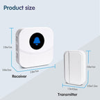 KOOSTONE Wireless Door Chime & Window Sensor Alarm - 600Ft Long Range Door Sensor for Business and Home Security Door Chime with 55 Ringtones, 5 Volume Levels, Easy Install (1 Receiver & 2 Sensors)