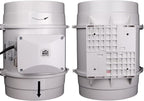 VENTS-US TT 200-8 inch Inline Fan for Ducting with High Static Pressure Application - Ideal Solutions for Multi-Purpose Supply or Exhaust Use in Household and Commercial Ventilation