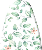 Extra Thick Ironing Board Cover and Pad, 15x54 Ironing Board Cover, Resist Scorching and Staining,Elastic Edges,Sage Green Spring Summer Eucalyptus