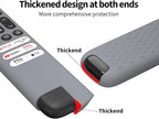 Hi Color Silicone Cover for TCL RC813 FMB1/RC923/RC902V Remote Protective Case Sleeve for TCL Smart TV Remote RC813 FMB1 Case Cover(Grey)