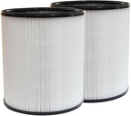 PUREBURG Replacement Filters Compatible with Coway Airmega AIM Air Purifier + Fan 2-in-1,2-Pack H13 True HEPA Activated Carbon 2-in-1 3-Stage Filtration Air Clean Dust VOCs