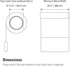 Eve MotionBlinds (Matter) Upgrade Kit for Roller Blinds – Motor to Upgrade existing Indoor Blinds, Open/Close Automatically, Control via Voice/app, Schedules & Scenes, Requires Thread Border Router