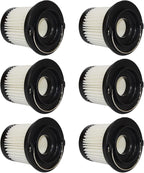 PUREBURG 6-Pack Replacement Filter Compatible With Autobot VX, Vmini V automotive Vacuum Cleaner,Dust Hair large particles dander