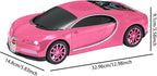 WSTER Luxury Sports Car Model Bluetooth Speaker with HD Sound, TWS Stereo Pairing, Display Screen, Built-in Microphone, Unique Bluetooth Car Speaker for Home, Party, Outdoor & Beach (Pink)