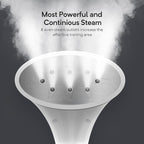 Gerank Steamer for Clothes, 1500W Standing Garment Steamer with 35s Fast Heating, 2.5L Water Tank for 1.5H Steaming, Adjustable Height Stand with Clothes Hanger, Professional Wrinkle Removal