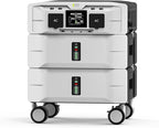 IEE SP5000 Portable Power Station, 5120Wh LiFePO4 Battery, 5000W Output (9000W Surge), 120V/240V Dual Voltage, Expandable to 10kWh, Home Transfer Switch Ready for Emergency Power Outages
