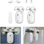 3 in1 Electric Curtain Opener Motor with Remote Control, Automatic Curtain Opener and Closer for Roman/U/T Rails Curtain Tracks(2pcs)