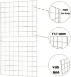 7RiversART Grid Wall Commercial Grade Gridwall Panels – Heavy Duty Grid Panel for Any Retail Display Wall Grid 2' Width x 4' Height, White (Pack of 4) Easily Portable
