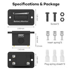 12V 24V 36V 48V 60V 72V LED Battery Monitor Meter Battery Fuel Gauge Indicator ELMCONFIG BM210 Lead-Acid&Lithium ion Battery Tester for Golf CART Yamaha Club CAR EZGO Stacking Machine Motorcycle