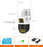 VSTARCAM 2K Outdoor Dual-Camera Security, IP66 Protection & Cloud Recording