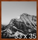 Frame It Easy 33 x 35 Russet Wood Frame (Derby)