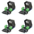 WMYCONGCONG 4 PCS TDA7297 Audio Amplifier Board Module DC 6-18V 15W+15W Dual-Channel Stereo Amplifier Board for Sound System DIY