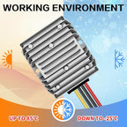 DC/DC Converter 12V Step Up to 24V, Boost Converter 5A 120W Voltage Regulator, 24Volt Transformer, Power Supply Module Boost Transformer for Car Truck Vehicle Boat Golf cart