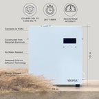AromaTech AromaPro Bluetooth Essential Oil Diffuser for Aromatherapy Oils, Nebulizing Diffusion System, Heat-Free System for Home or Commercial Use, Covers up to 4,000 Square feet (White)