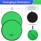 Portable Green Screen Chair, 57 in Greenscreen Backdrop with Stand Double Sided Foldable Green Background, Chroma Key, for Photography Streaming Gaming Photo Zoom Video Chats and Meeting