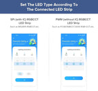 BTF-LIGHTING SP630E Bluetooth Controllers 4 Zones 2.4GHz RF RB4 Remote Kit Support FCOB COB SMD PWM RGBCCT RGBWW LED Strip DC5V DC12V DC24V