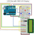 DIYmalls 1602 LCD Display Module DC 5V 16x2 White Character Blue Backlight 1602A 16 Pin Parallel Interface AIP31066 Controller for Arduino ESP32 Development Board (Pack of 2), no IIC